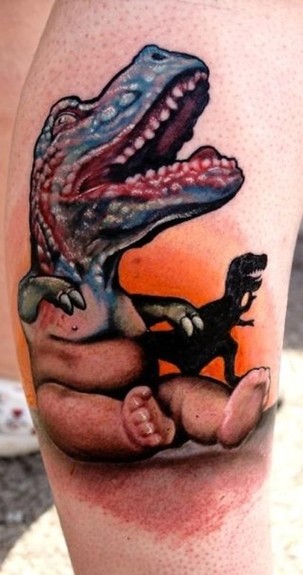 Bili Vegas - Dinosaur Baby Tattoo